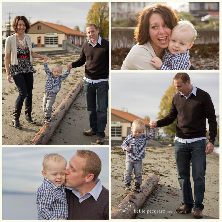 B family at Alki Beach 2