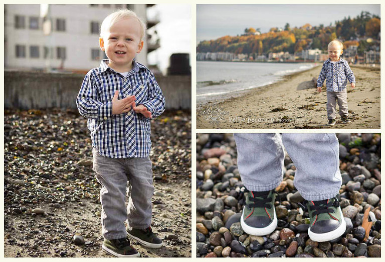 Toddler at Alki Beach