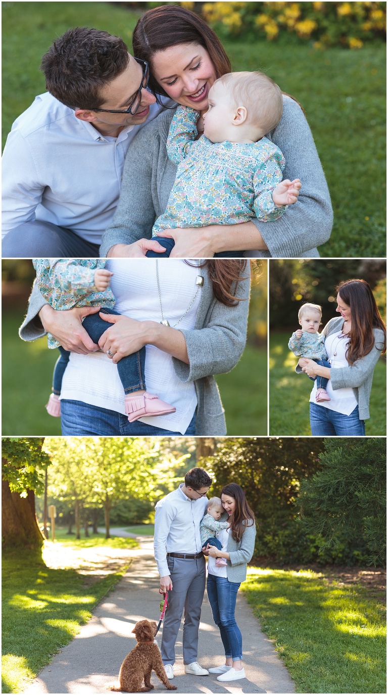 1st birthday milestone photo session at Volunteer Park
