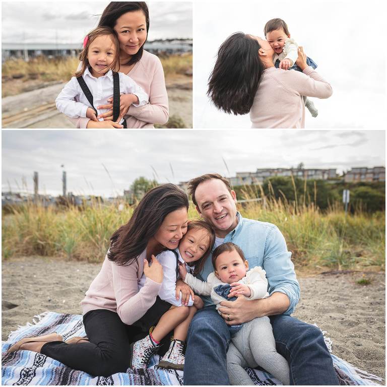 Edmonds Marina Waterfront Park family photo session