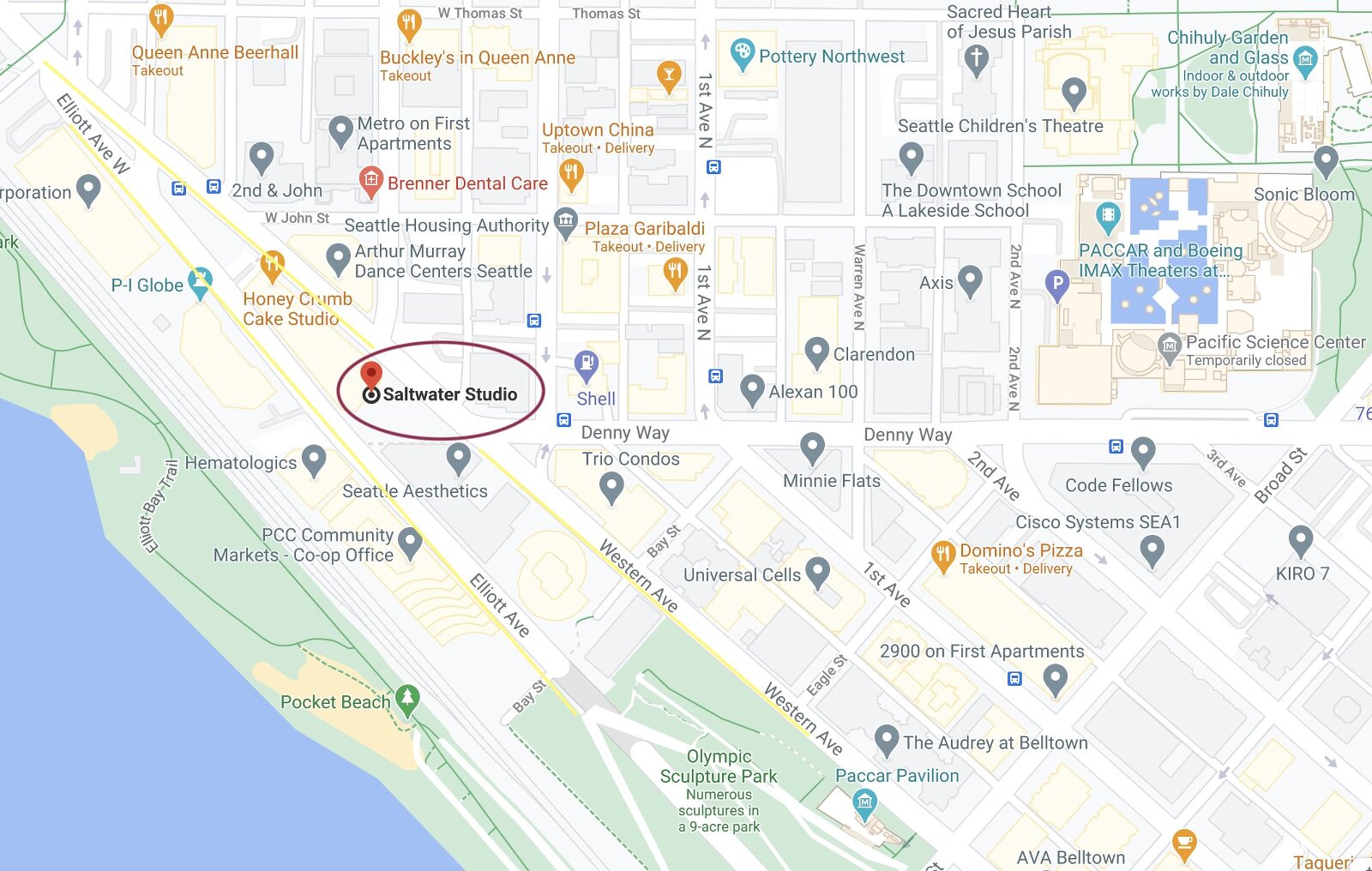 google map image 114 West Denny Way, suite A283