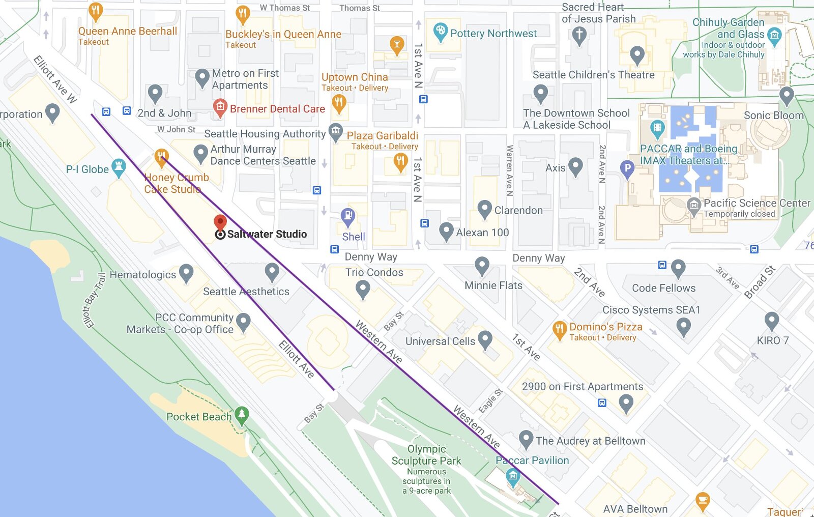 google map to 114 West Denny Way, suite A283