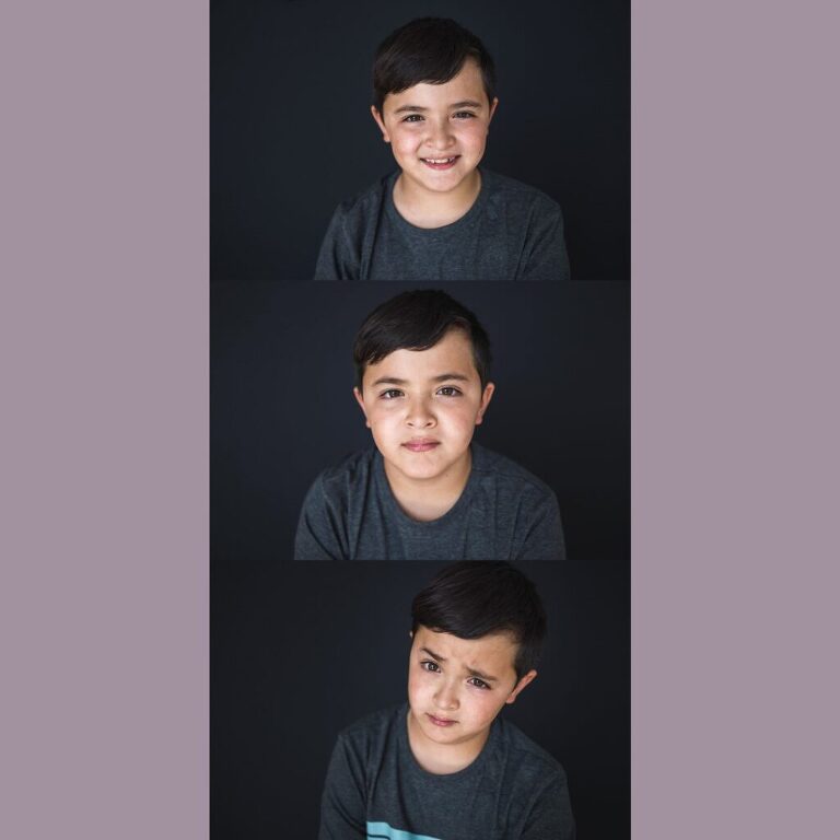 3 school pictures of cute boy 