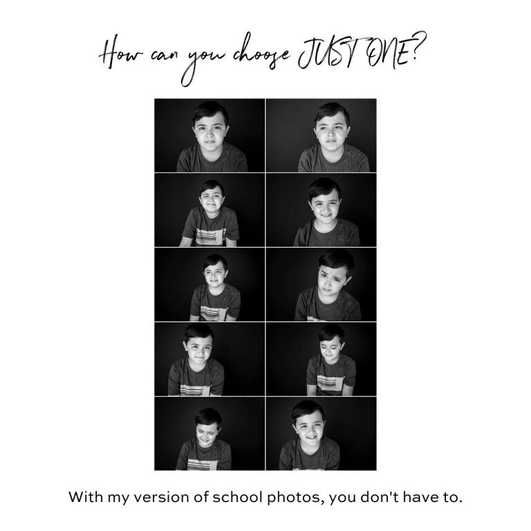 collage of B&W school pictures