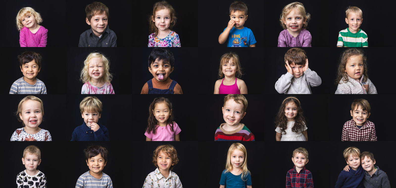 composite of seattle preschool photos